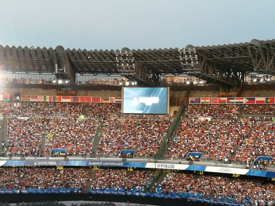 Universiade: la cerimonia d’apertura dei mille colori allo Stadio San Paolo