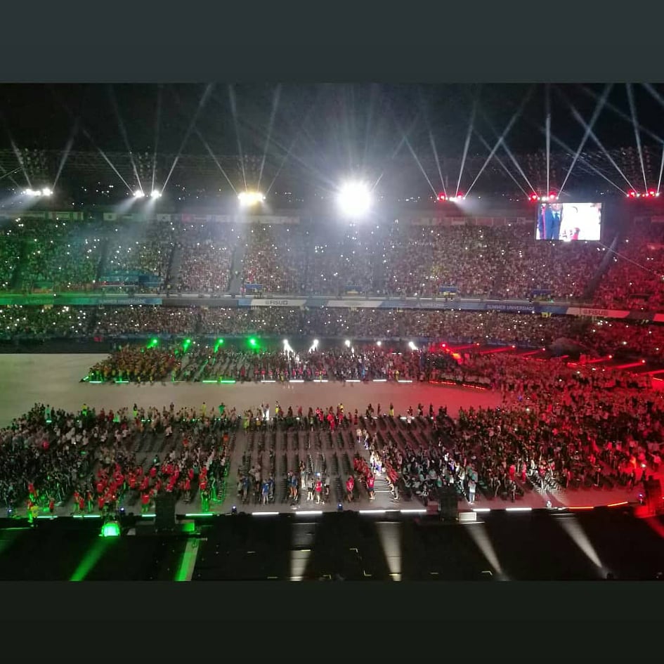 Universiade: la cerimonia d’apertura dei mille colori allo Stadio San Paolo