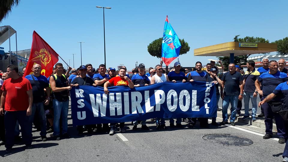 Whirlpool Napoli, lo stabilimento chiude il 1 novembre