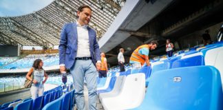 Stadio San Paolo: Completato il montaggio dei seggiolini. Basile soddisfatto