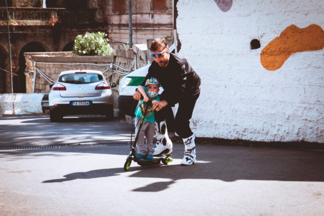 Mototerapia all'Ospedale Pausilipon di Napoli: tutti i bambini in sella con il team di Vanni Oddera