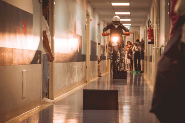 Mototerapia all'Ospedale Pausilipon di Napoli: tutti i bambini in sella con il team di Vanni Oddera