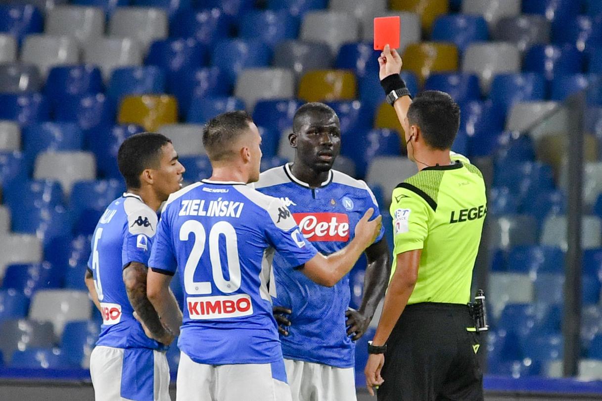 Calcio Napoli, due giornate di squalifica per Koulibaly