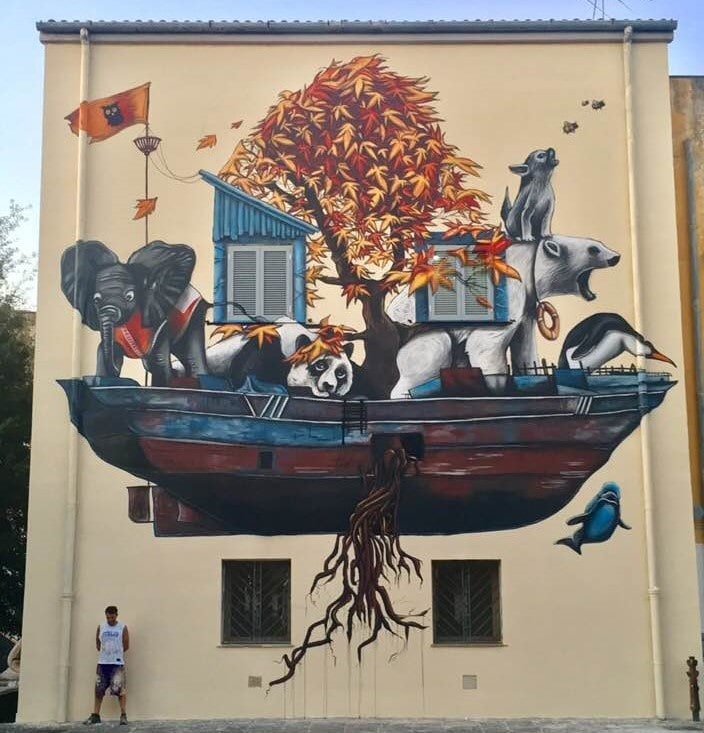 Street art a Ponticelli: oggi l’inaugurazione del murale “La Cura”