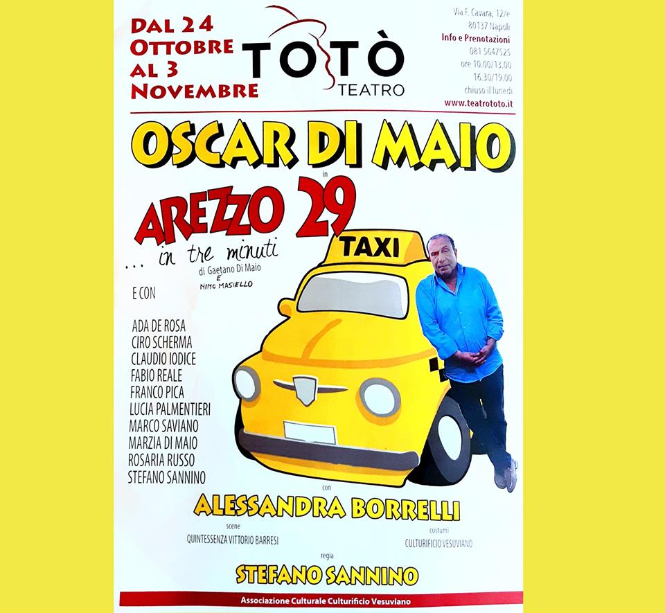 Oscar Di Maio inaugura la stagione artistica al Teatro Totò con "Arezzo 29 in 3 minuti"