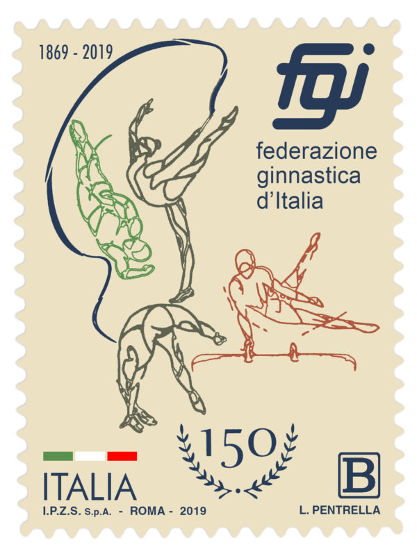 Poste Italiane celebra 'lo Sport' dedicando due francobolli alla Ginnastica