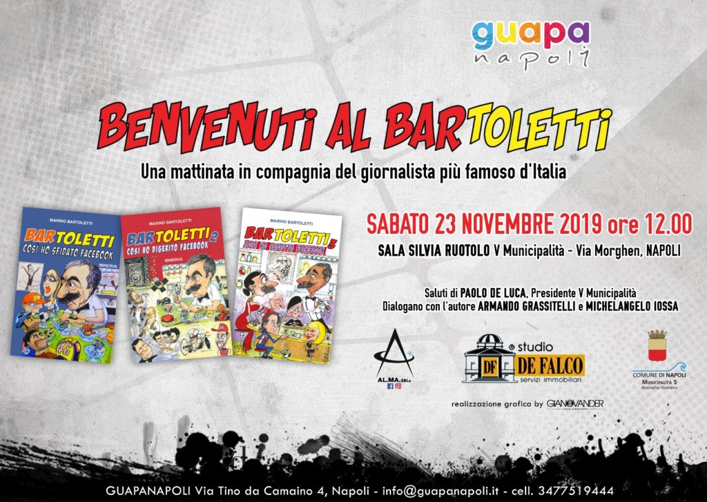 Marino Bartoletti a Napoli per l'evento “Benvenuti al BARtoletti!”