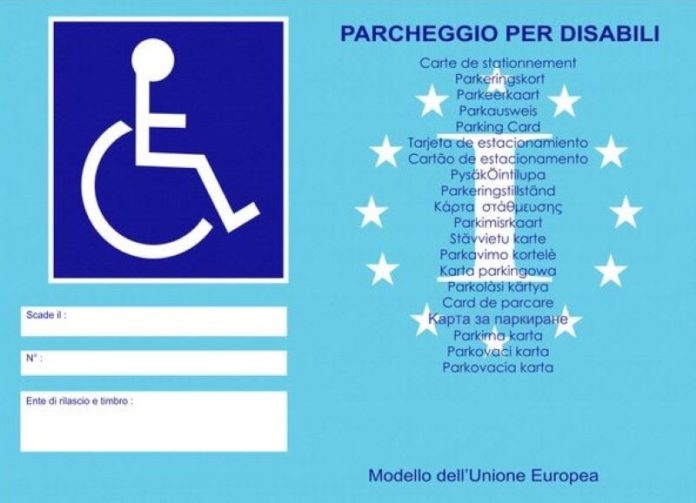 Contrassegno invalidi nel Registro Unificato Disabili Europeo