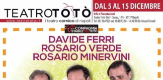 Teatro Totò: Davide Ferri, Rosario Minervini e Rosario Verde in scena con 'Perra Pesca o Albicocca?