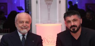 Calcio Napoli, De Laurentiis conferma la fiducia a Gattuso