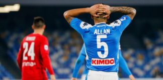Calcio Napoli: Allan ancora out, potrebbe partire a fine anno