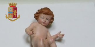 Torre del Greco: ritrovato il "Bambinello" rubato della Chiesa di San Michele Arcangelo.
