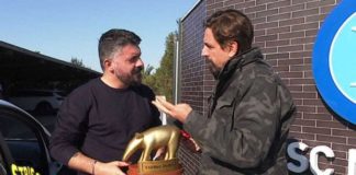 Calcio Napoli, consegnato il Tapiro d'oro a Gattuso dopo la sconfitta