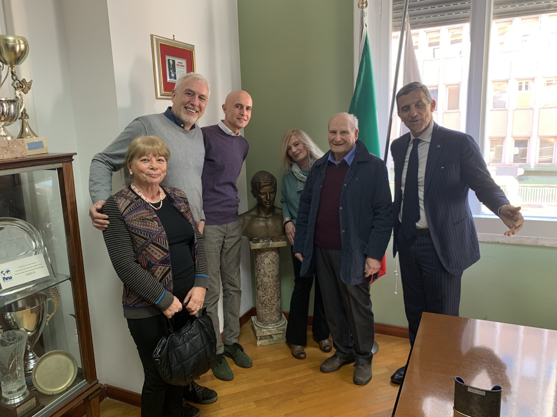 Federazione Italiana Nuoto: Cerimonia di consegna del busto e delle medaglie di Ettore d’Elia