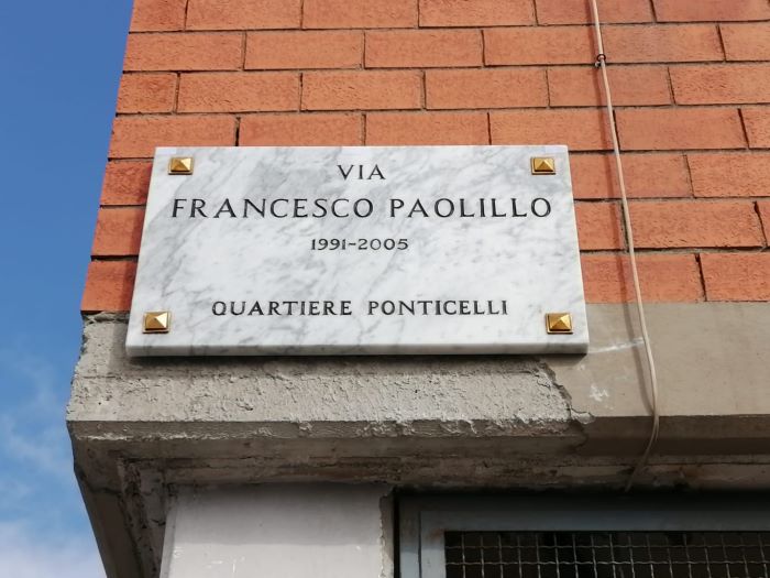 Napoli: a Ponticelli una strada intitolata alla memoria di Francesco Paolillo