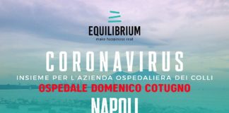 Coronavirus, Equilibrium onlus: 100mila euro per il Cotugno di Napoli