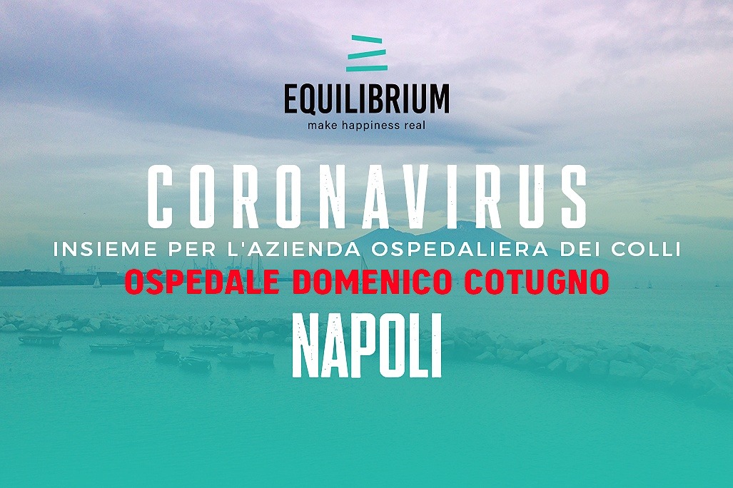 Coronavirus, Equilibrium onlus: 100mila euro per il Cotugno di Napoli