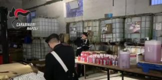 Coronavirus: sequestrato un laboratorio abusivo per produrre sanificante