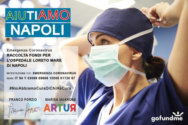 Coronavirus, Franco Porzio e ARTUR per il Loreto Mare: parte una raccolta fondi