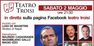 Teatro Troisi: diretta live sulla pagina facebook con Luigi de Magistris