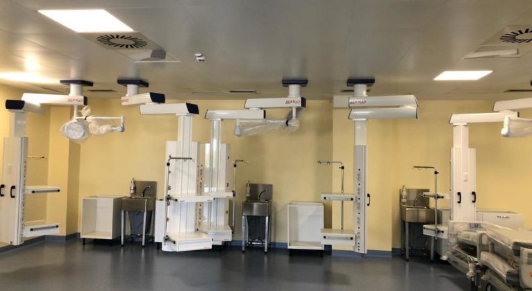 Coronavirus, nuovo reparto di terapia intensiva al Covid hospital di Boscotrecase