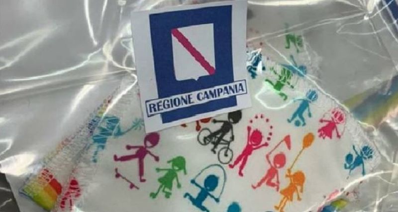 Regione Campania, Festa della Repubblica: distribuzione di mascherine gratis per i bambini