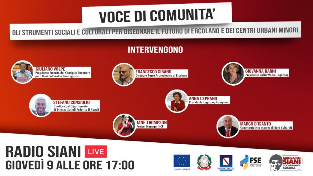 Ercolano, Webinar sul futuro della città e dei centri urbani minori