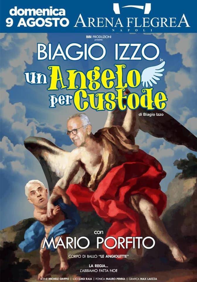 Biagio Izzo all'Arena Flegrea domenica 9 agosto con 'Un angelo per custode'