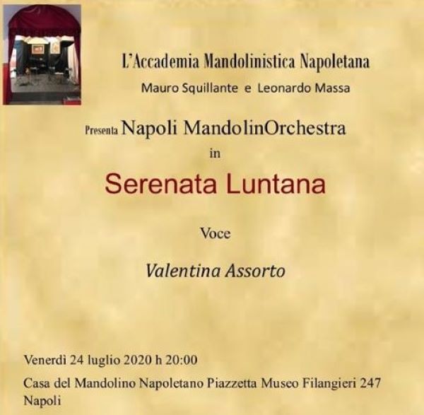 Serenata luntana: il 24 luglio concerto dedicato alla canzone classica napoletana