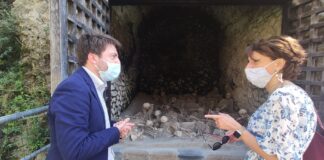 La Ministra Elena Bonetti in visita al Parco Archeologico di Ercolano