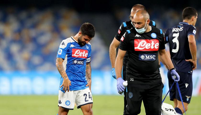 Calcio Napoli, l'esito degli esami per Insigne: adduttore infiammato