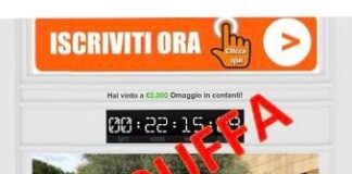 Truffa: falso concorso con vincita di 5000 euro con la foto di Cristiano Ronaldo