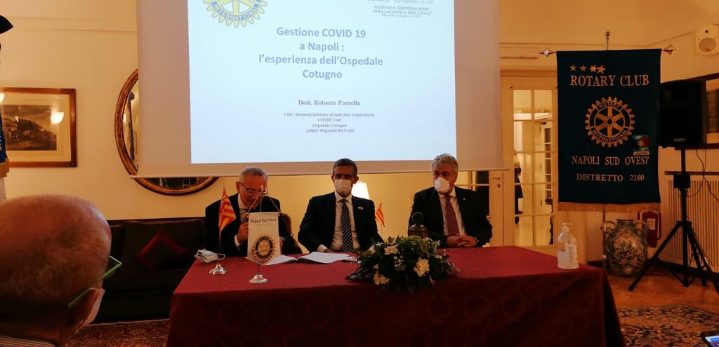 Rotary Club Napoli Sud Ovest. Il presidente Trapanese alla sua prima conviviale