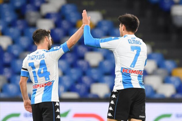 Un poker con la maglia di Diego: il Calcio Napoli annienta la Roma 4-0