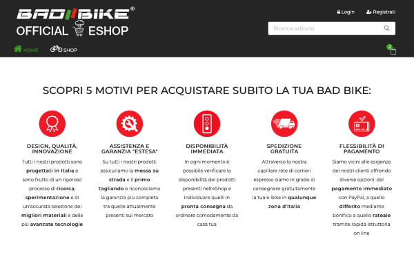 Bad Bike: un e-shop con possibilità di rateizzare e usufruire del Bonus Mobilità