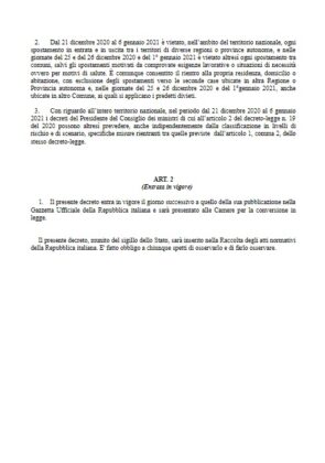 Dpcm Natale, Conte firma oggi: stop spostamenti e coprifuoco - LA BOZZA