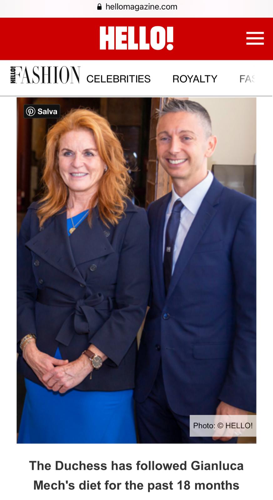 Gianluca Mech conquista le pagine di “Hello!”, il prestigioso magazine inglese