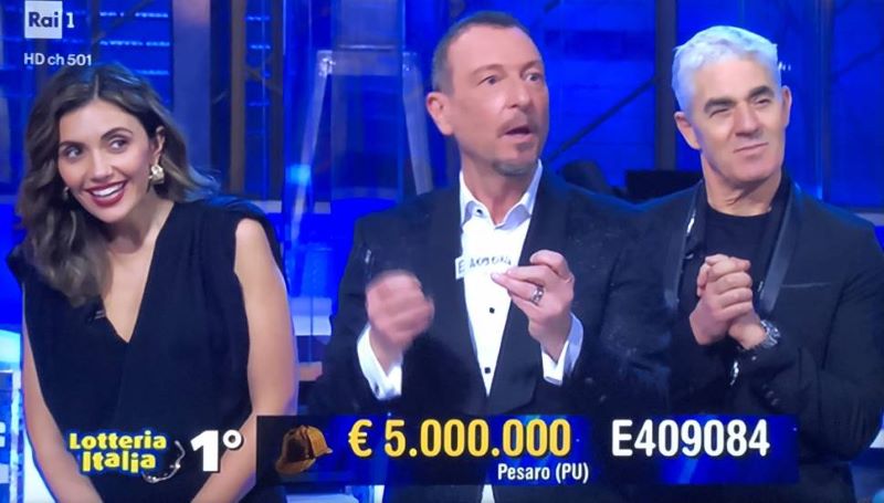 Lotteria Italia: il biglietto da cinque milioni è stato venduto a Pesaro