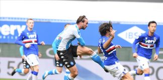 Fabian Ruiz e Osimhen lanciano il Calcio Napoli. 0-2 a Genova contro la Sampdoria