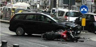 Mergellina, grave incidente in moto per pattuglia di Falchi