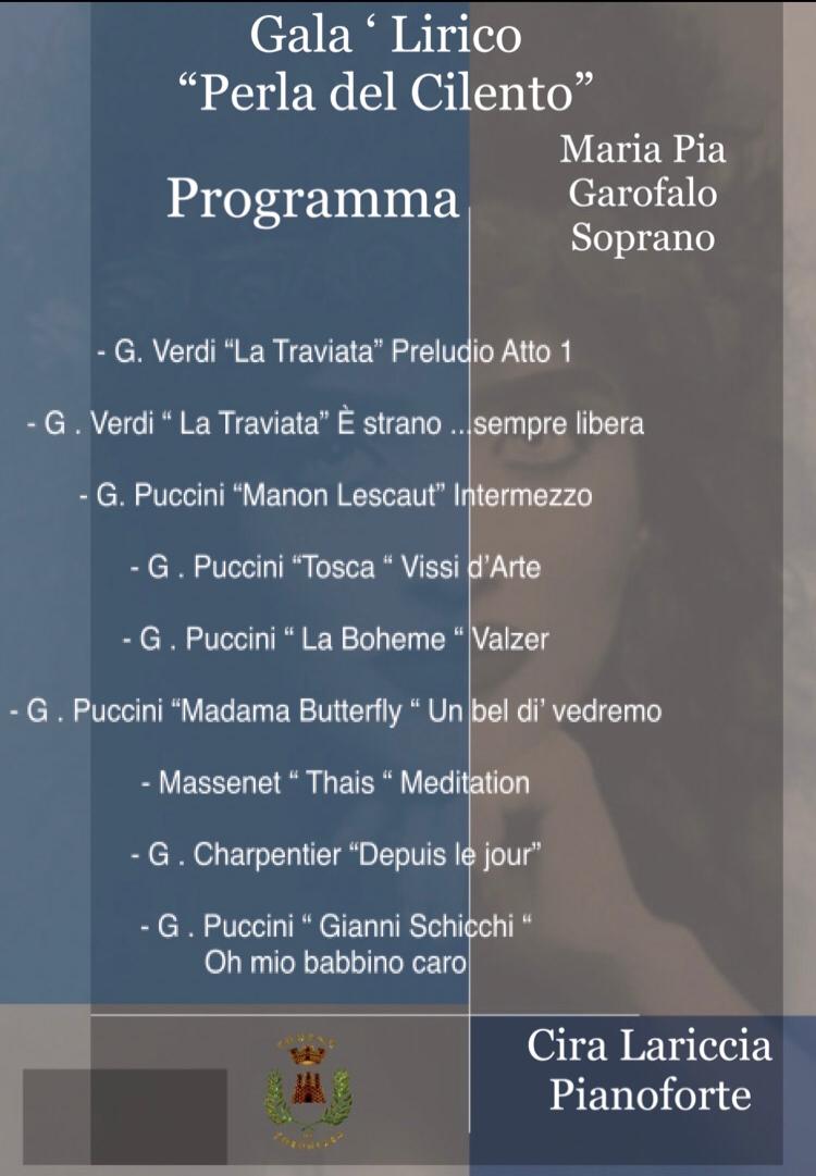 In concerto a Torchiara, il soprano Maria Pia Garofalo
