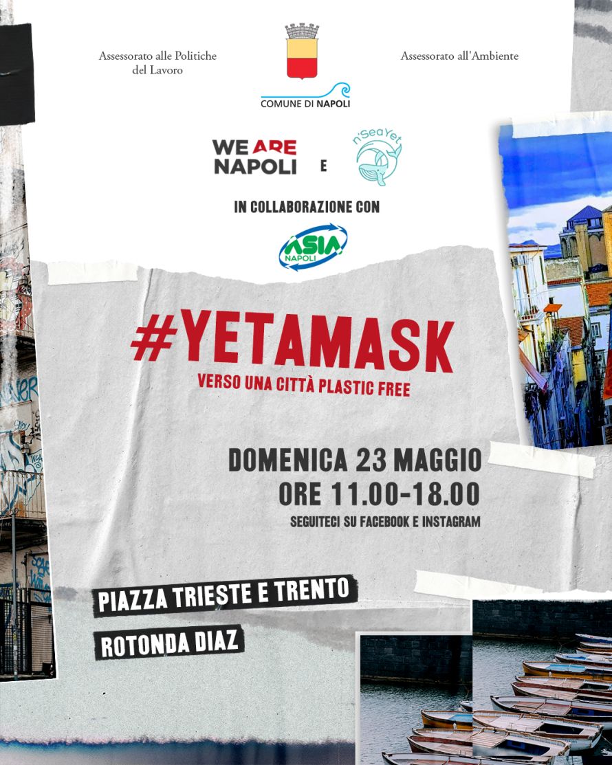 Napoli plastic free: parte la campagna di raccolta differenziata di mascherine monouso e plastica