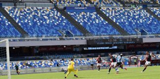 Doccia fredda al 94’ per il Calcio Napoli. Col Cagliari è solo 1-1 al Maradona