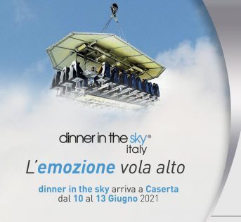 Dinner in the Sky arriva a Caserta dal 10 al 13 giugno