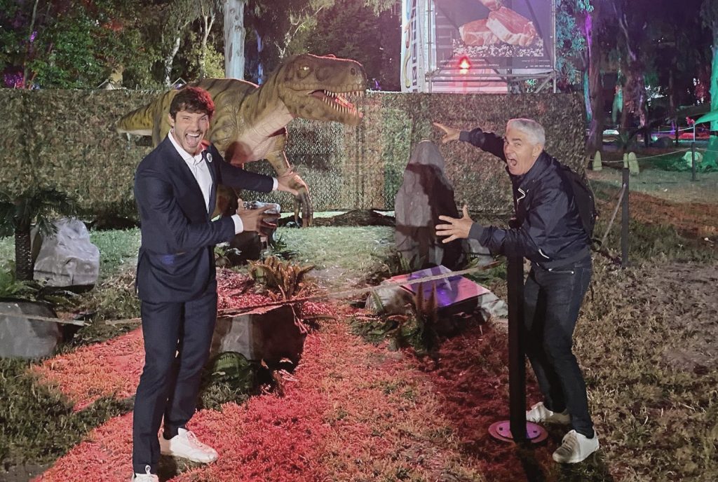 Stefano De Martino e Biagio Izzo all'inaugurazione di Living Dinosaurs alla Mostra d'Oltremare Stefano De Martino e Biagio Izzo all'inaugurazione di Living Dinosaurs alla Mostra d'Oltremare