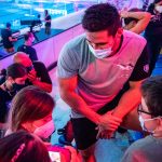 I bambini della Michelangelo Augusto di Bagnoli incontrano i campioni di nuoto