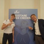 Federica Pellegrini, testimonial JAKED, consegna 20 borse di studio di nuoto ai bambini