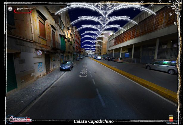 Le luminarie di Natale a Napoli da Scampia a Barra: illuminate 140 chilometri di strade e 36 piazze [FOTO]