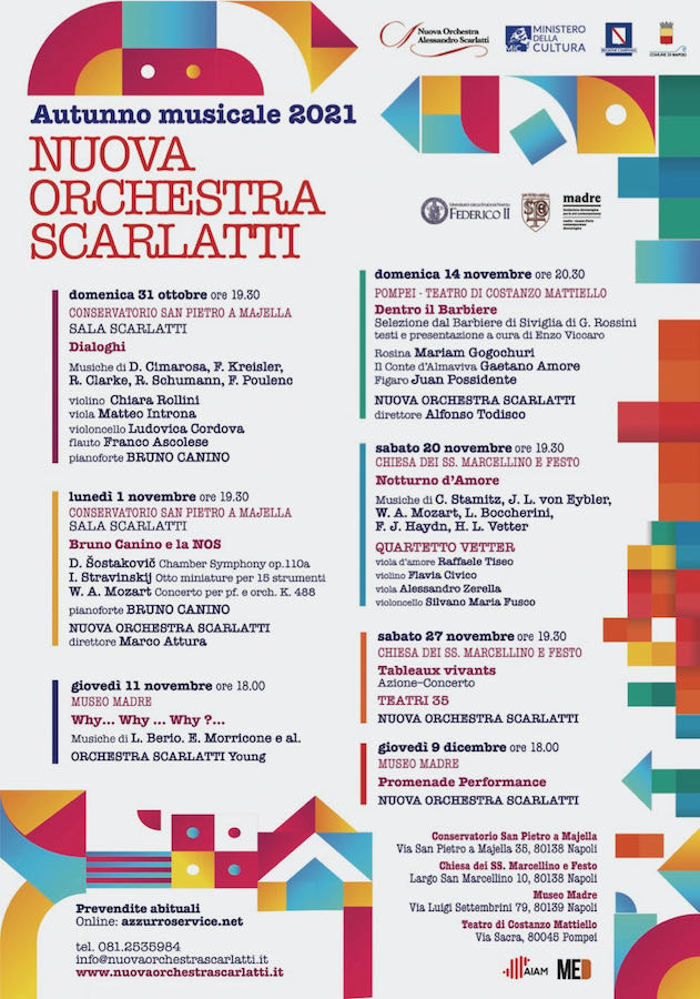 La Nuova Orchestra Scarlatti ospita il pianista Bruno Canino