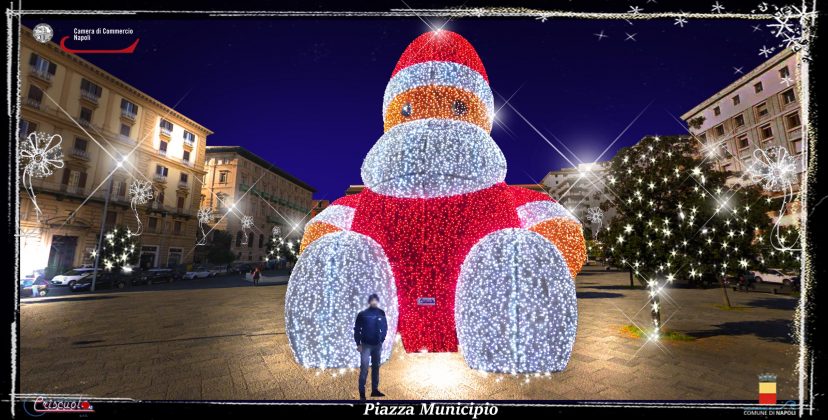 Le luminarie di Natale a Napoli da Scampia a Barra: illuminate 140 chilometri di strade e 36 piazze [FOTO]